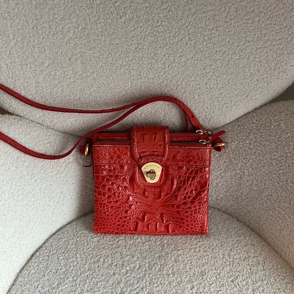 Brahmin Handbags - Brahmin Red Crossbody Bag, preloved